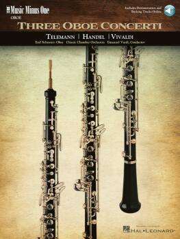 Three Oboe Concerti: Teleman  Handel  Vivaldi Music Minus One Oboe (HL-00400380)