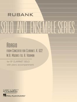Adagio (from Concerto, K. 622): Bb Clarinet Solo with Piano - Grade 3. (HL-04476744)