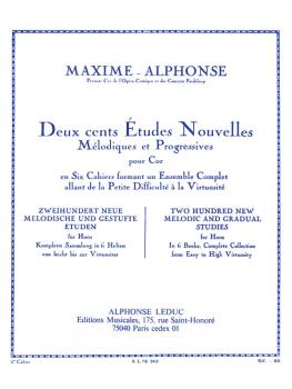 Deux Cents Etudes Nouvelles Melodiques et Progressives: [Two Hundred N (HL-48180187)