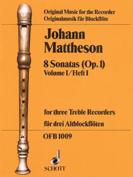 8 Sonatas, Op. 1, Volume 1 (for 3 Treble Recorders) (HL-49011174)
