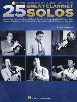 25 Great Clarinet Solos: Transcriptions · Lessons · Bios · Photos (HL-00303920)
