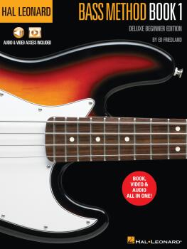 Hal Leonard Bass Method Book 1 - Deluxe Beginner Edition: Audio & Vide (HL-01100122)