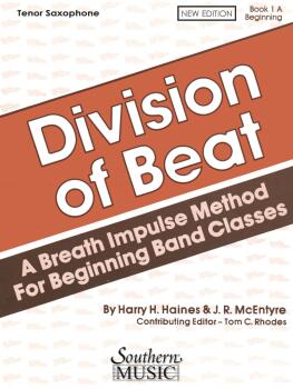 Division of Beat (D.O.B.), Book 1A (Tenor Saxophone) (HL-03770464)