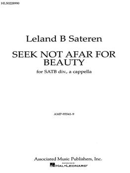 Seek Not Afar For Beauty A Cappella (HL-50228990)