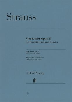 Four Songs Op. 27 (Low Voice) (HL-51481463)