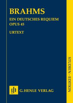 Ein Deutsches Requiem Op. 45 {German Requiem] (Study Score) (HL-51489029)